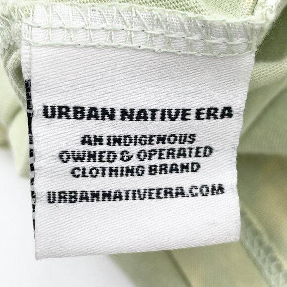 Urban Native Era T-Shirt You Are On Native Land Tie-Dye Men Size Large FLAWS - Picture 13 of 13